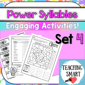 Preview of Read and Spell Multisyllabic Words with Power Syllables - Set 4