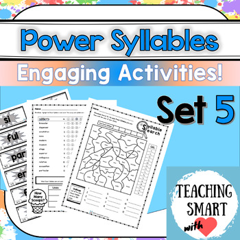 Preview of Read and Spell Multisyllabic Words with Power Syllables - Set 5