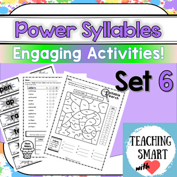 Preview of Read and Spell Multisyllabic Words with Power Syllables - Set 6