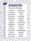 Power Verbs Poster