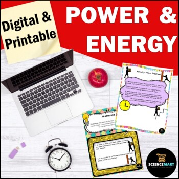 Preview of Power Work and Energy Digital Lesson | Physical Science Unit