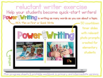 Preview of Power Writing: A Reluctant Writer Exercise | Photo Prompts