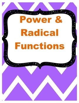 Preview of Power and Radical Functions