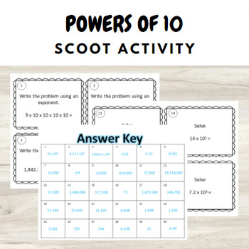 Preview of Power of 10 Scoot