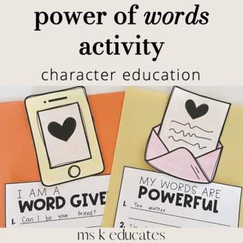 Preview of Power of Words Activity