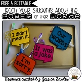 Power of Words Illustration - FREE and EDITABLE