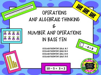 Preview of Operations and Algebraic Thinking and Operations in Base Ten Powerpoint