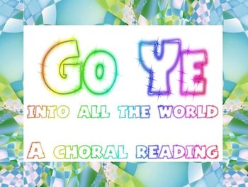 Preview of Go and Tell choral reading package