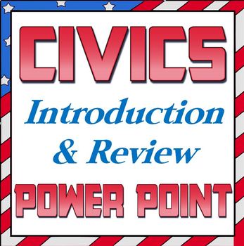 Preview of Power point: Civics introduction or  review