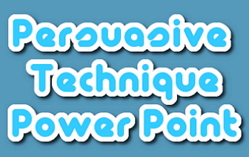 Preview of Power point: Persuasive techniques