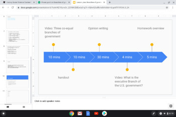 Preview of Power point on branches of government