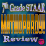 PowerPoint 7th Grade Math STAAR Jeopardy style Review Game