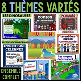 8 thèmes variés (Présentations) French Bundle (apples, emo