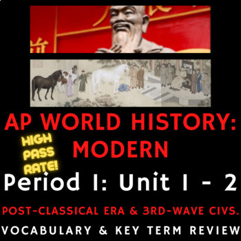 Preview of PowerPoint AP World History Modern - Period 1: Unit 1-Unit 2 Review Presentation