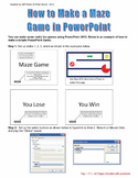 PowerPoint Assignment - Design a Maze Game