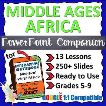 Preview of PowerPoint Companion for Middle Ages (Ancient) West Africa Interactive Notebook