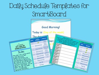 Preview of PowerPoint Daily Schedule {FREEBIE}