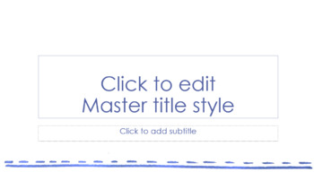 PowerPoint Design (blank presentation) - Blue Marker - (Elements of Art: Line)