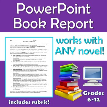 Preview of PowerPoint Digital Book Report