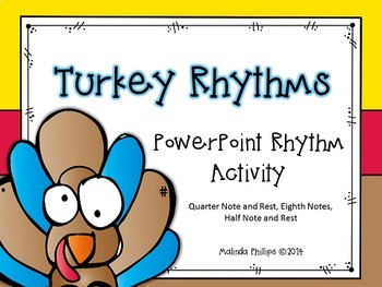 Preview of PowerPoint: Turkey Rhythms for the Kodaly or Orff Music Classroom