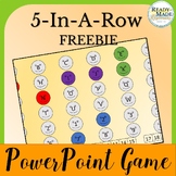 PowerPoint Game Five In A Row FREEBIE Use with any subject!