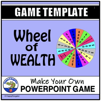 Preview of PowerPoint Game Template - Wheel of Wealth (Fortune) Quiz Show
