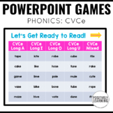 PowerPoint Jeopardy Games CVCe Words
