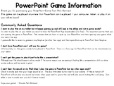 PowerPoint Games Commonly Asked Questions