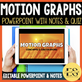 PowerPoint, Guided Notes, and Quiz for Motion Graphs in Hi