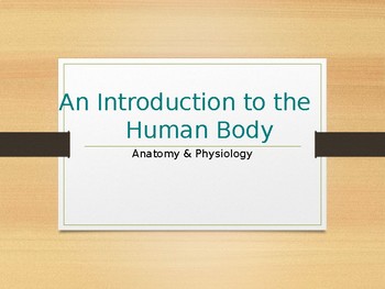 Preview of PowerPoint Intro to Anatomy and Terminology