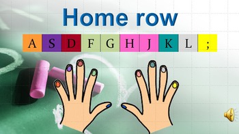 Preview of PowerPoint - Keyboard Practice (Colored)