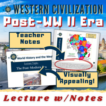 Preview of Post-World War II Era Lecture- Cold War, Europe, Economics, Decolonization, 1989
