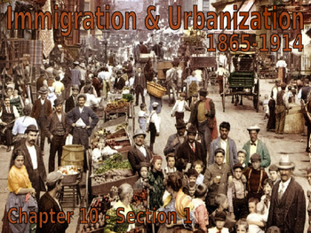 Preview of 15 - Immigration & Urbanization - PowerPoint Notes