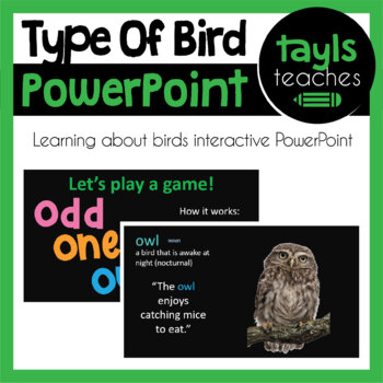 Preview of PowerPoint PURCHASE! Learning About Birds - Distance Learning