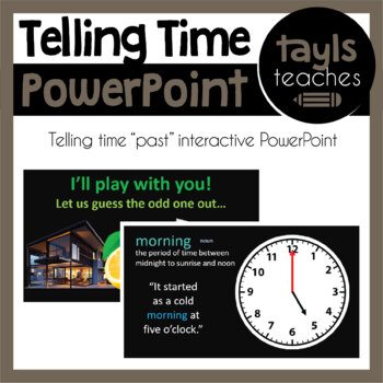 Preview of PowerPoint PURCHASE! Learning About Time "past" - Distance Learning