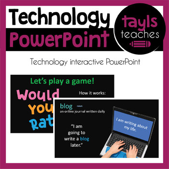 Preview of PowerPoint PURCHASE! Technology - Distance Learning