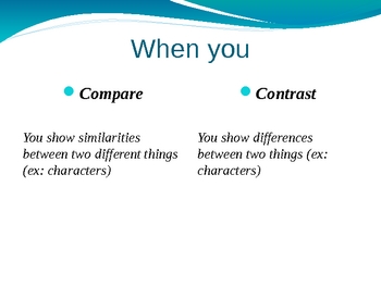 PPT – Compare and Contrast Essay PowerPoint presentation | free to download - id: d8b-YjI4Y
