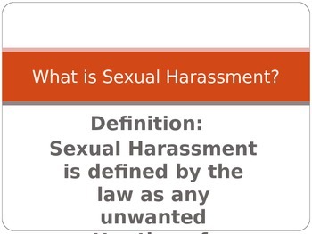 Harassment definition sexual Sexual Harassment