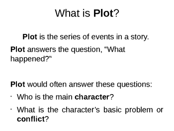 PowerPoint Presentation on Plot with Activities by Ms. Aguirre | TPT