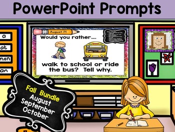 Preview of PowerPoint Prompts - Fall Bundle