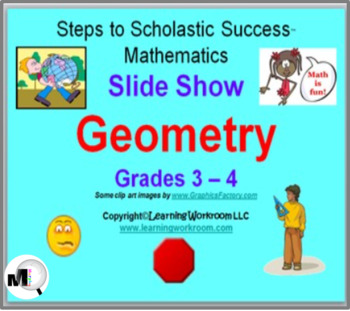 Preview of Geometry Slide Show for Grades 3 and 4 - Angles, 2D Shapes, 3D Shapes, Etc.