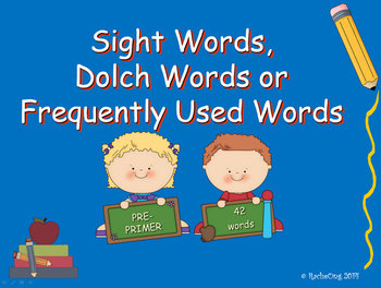 Preview of PowerPoint Slide Show - Sight Words:  Pre-Primer