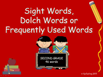 Preview of PowerPoint Slide Show - Sight Words: Second Grade