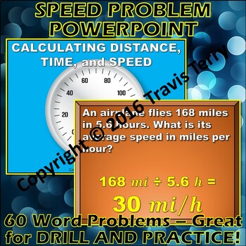 Preview of PowerPoint: Speed Problem Practice