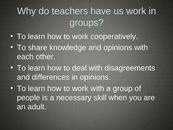Preview of Teaching Students How to Work in Cooperative Groups