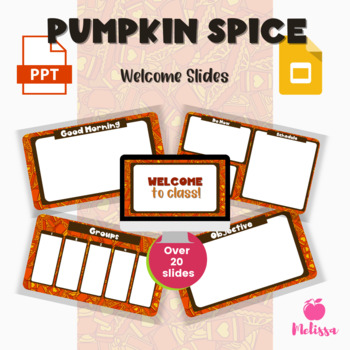 Preview of PowerPoint Template | Google Slides Template BUNDLE Fall Autumn Pumpkin