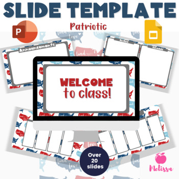 Preview of PowerPoint Template | Google Slides Template Patriotic Land I Love