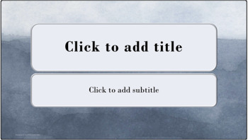 Powerpoint Template Gray Watercolor Background Professional Unique