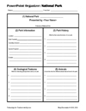 National Parks PowerPoint Template/Graphic Organizer: