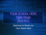 PowerPoint Template for Open House-Middle School or High School